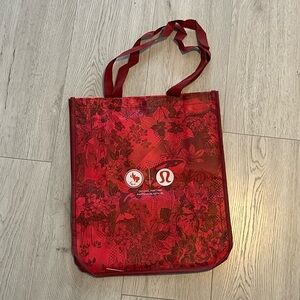 Lululemon Team Canada Olympics Reusable Shopping Bag - Red Large Tote